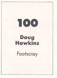 1990 Select AFL Stickers #100 Doug Hawkins Back